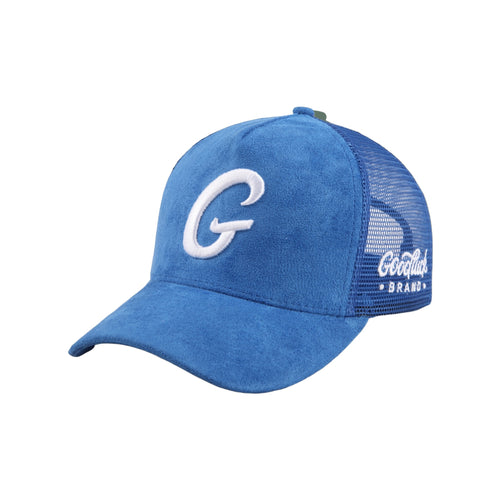 Big G Sky Blue “Suede” Trucker Hat