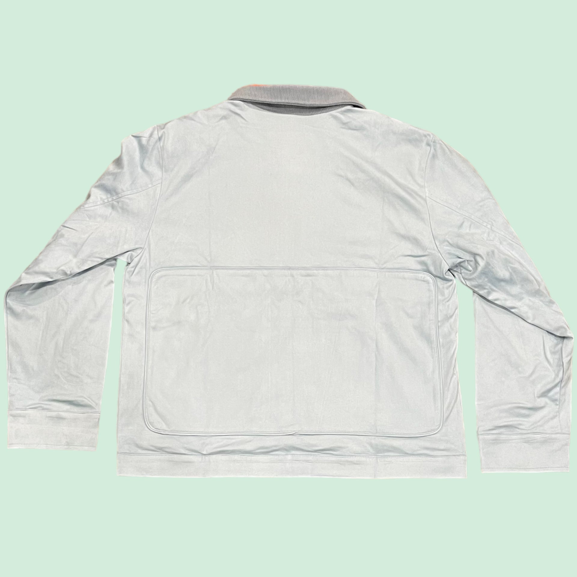 Ice Blue Suede Carpenter Jacket