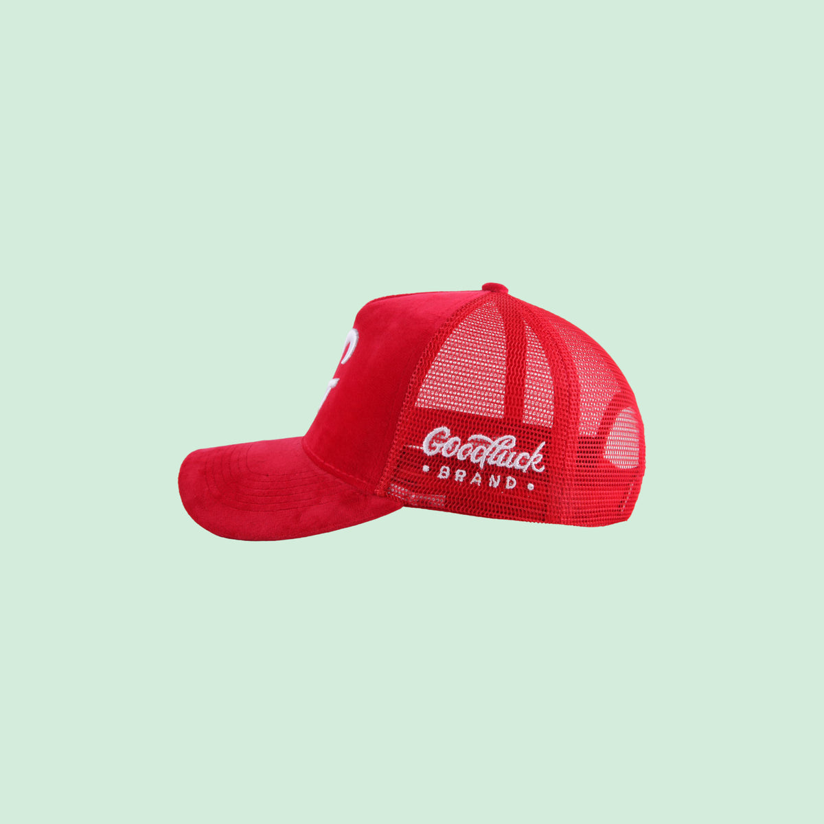 Big G Red “Velour” Trucker