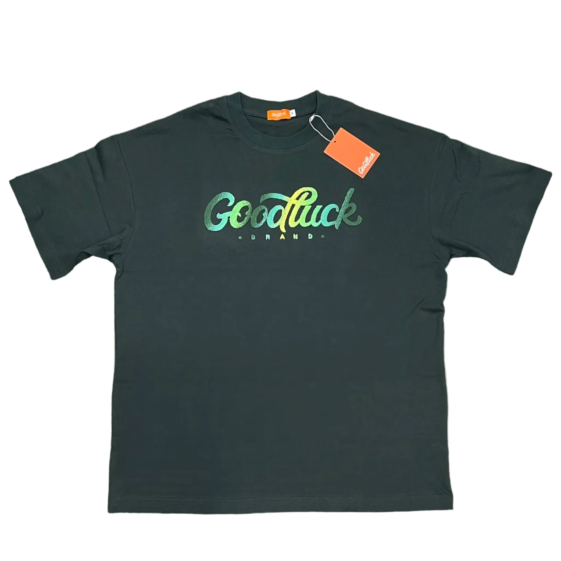 Hunter Green Brushed Embroidered T Shirt
