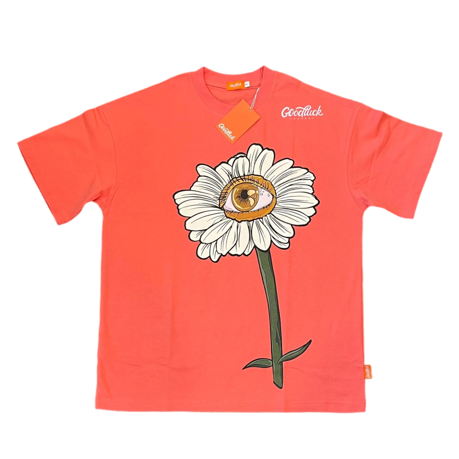 Coral “See My Flowers” T Shirt