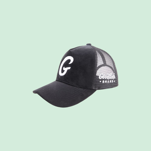 Big G Black “Velour” Trucker
