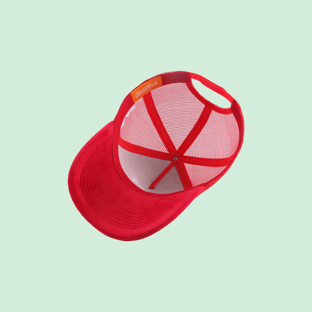 Big G Red “Velour” Trucker