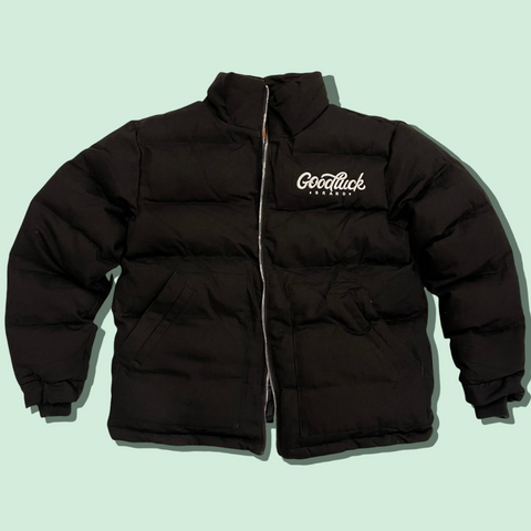 “Good Luck” Puffer Coat