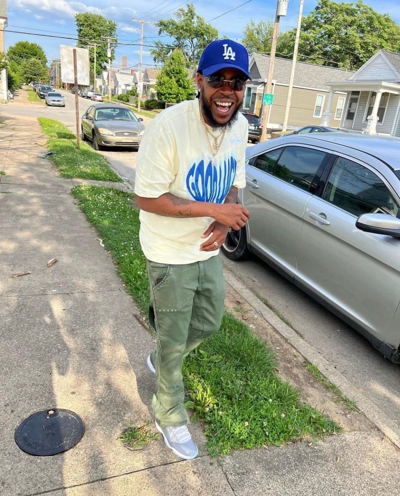 Olive Green Flare “Work Pants”