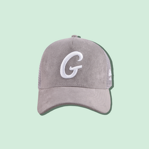 Big G Cool Grey “Suede” Trucker Hat