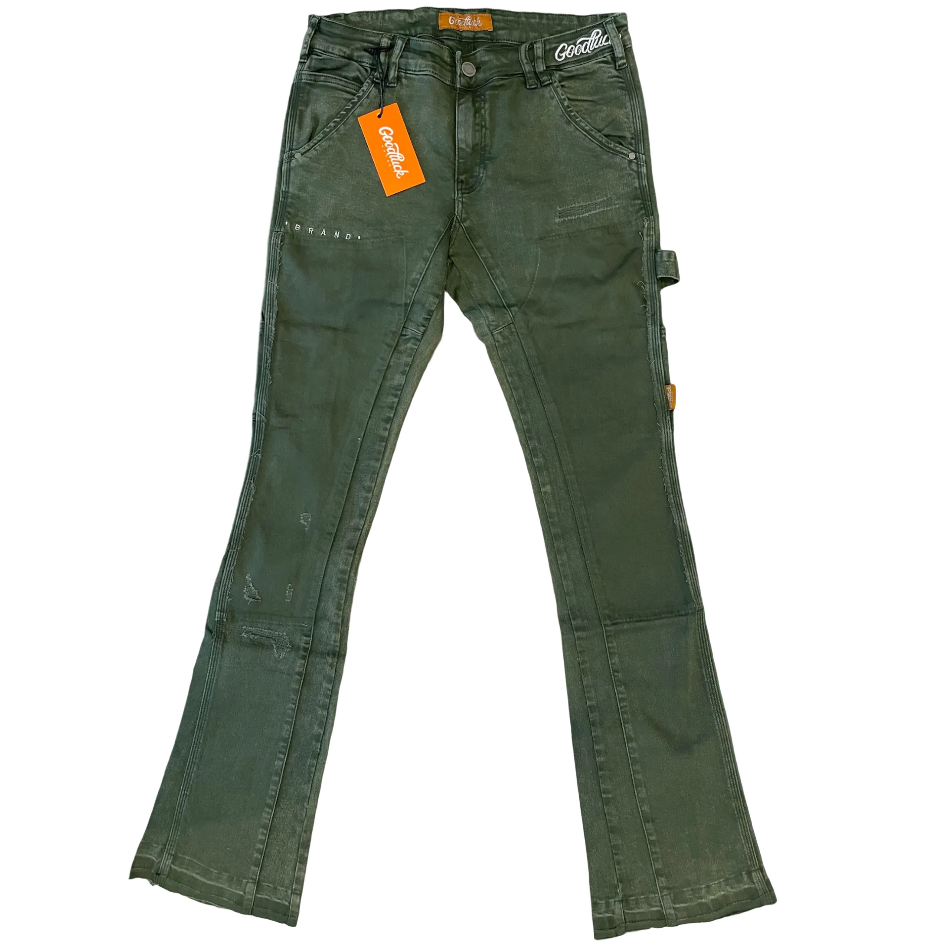Olive Green Flare “Work Pants”