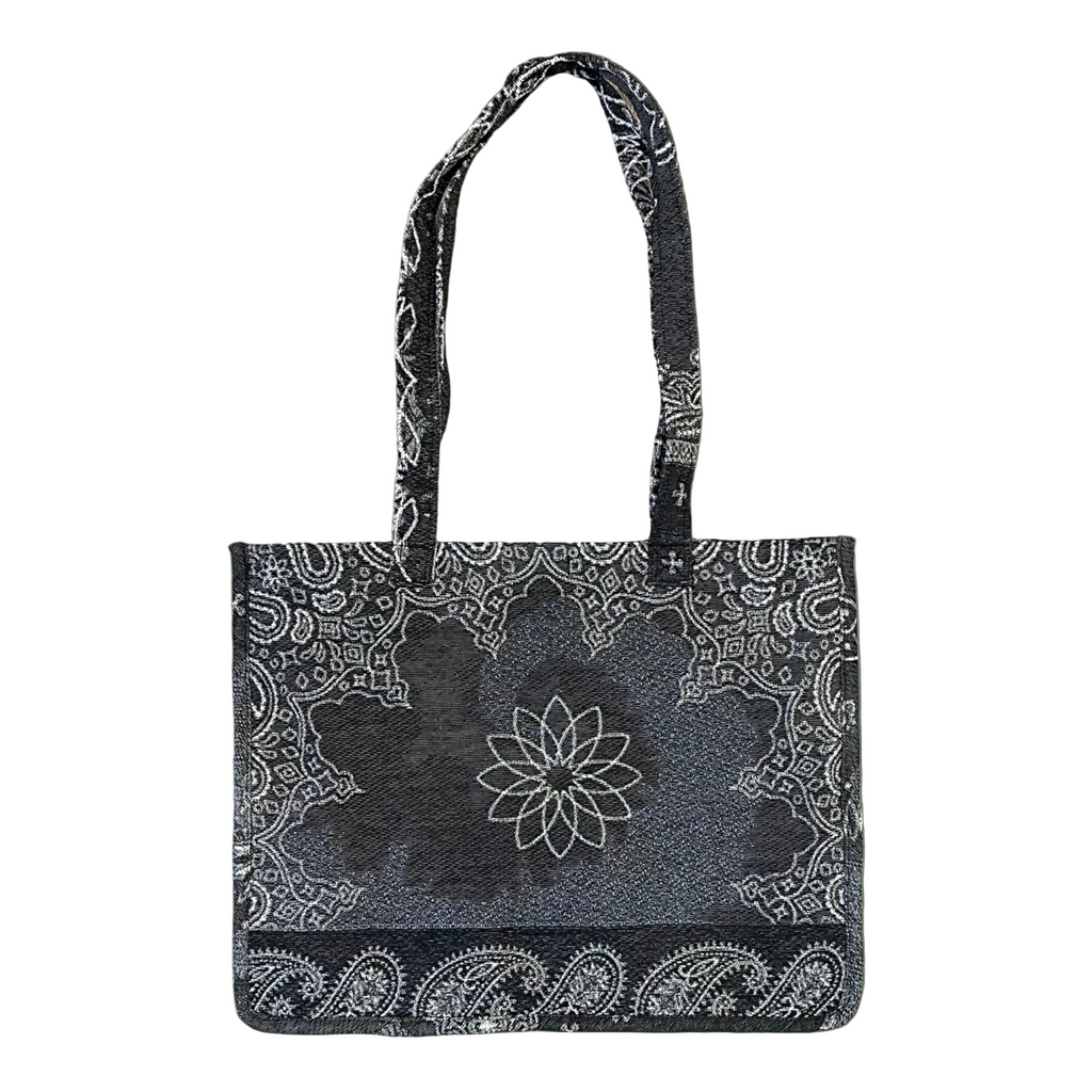 Paisley Print Tapestry Tote