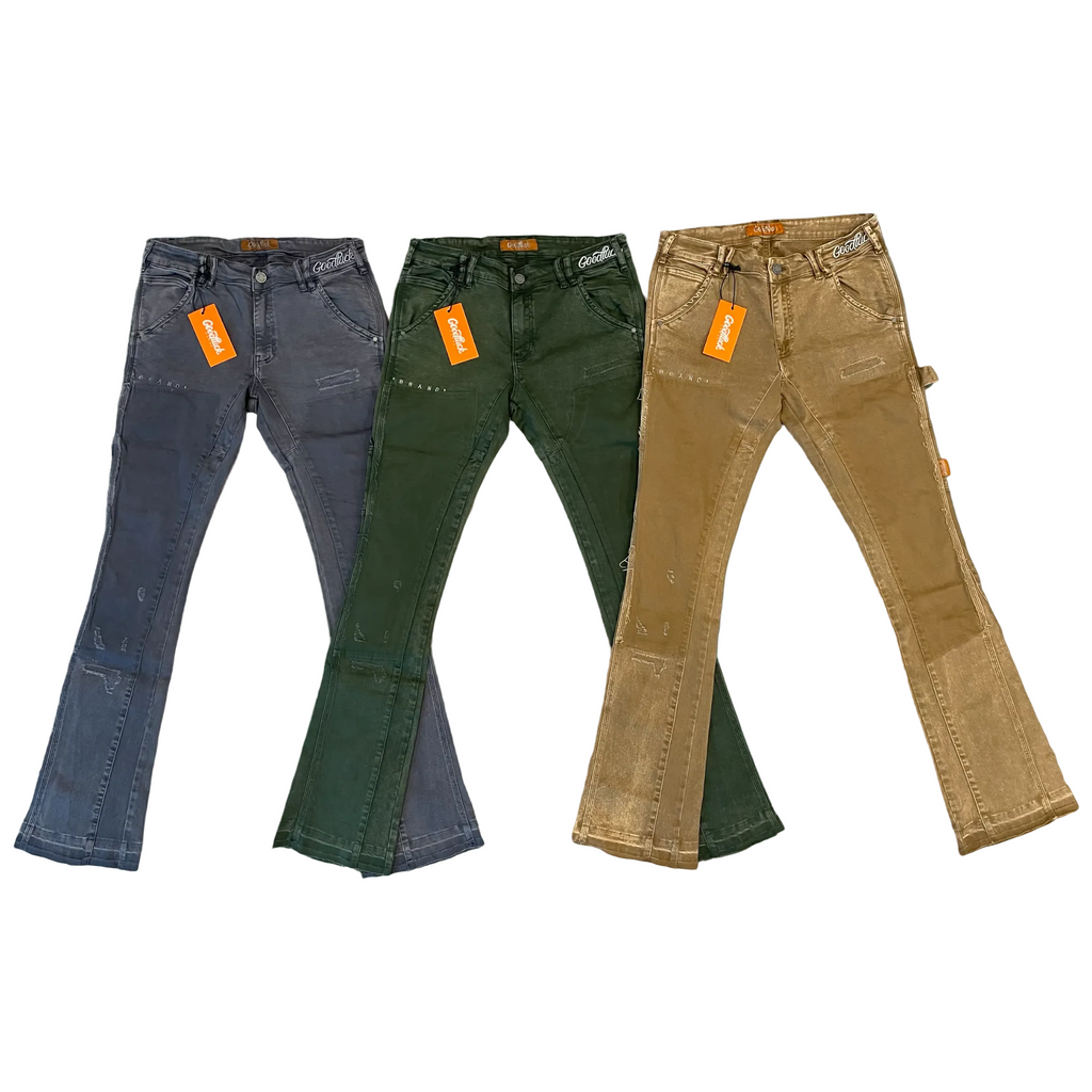 Olive Green Flare “Work Pants”