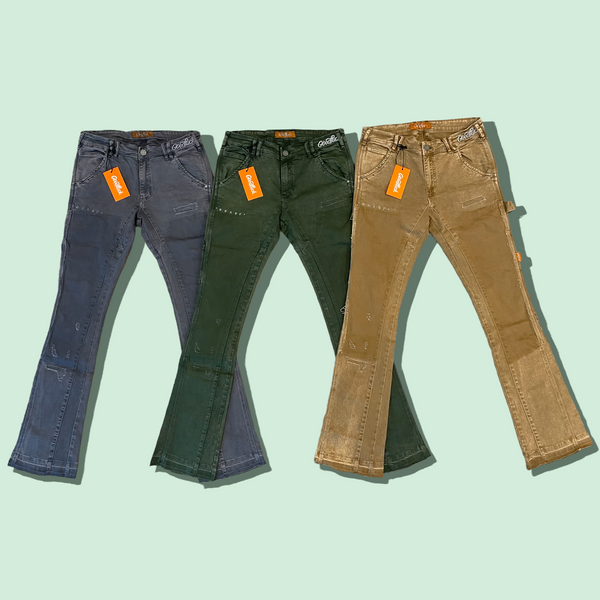 Steel Grey Flare “Work Pants”