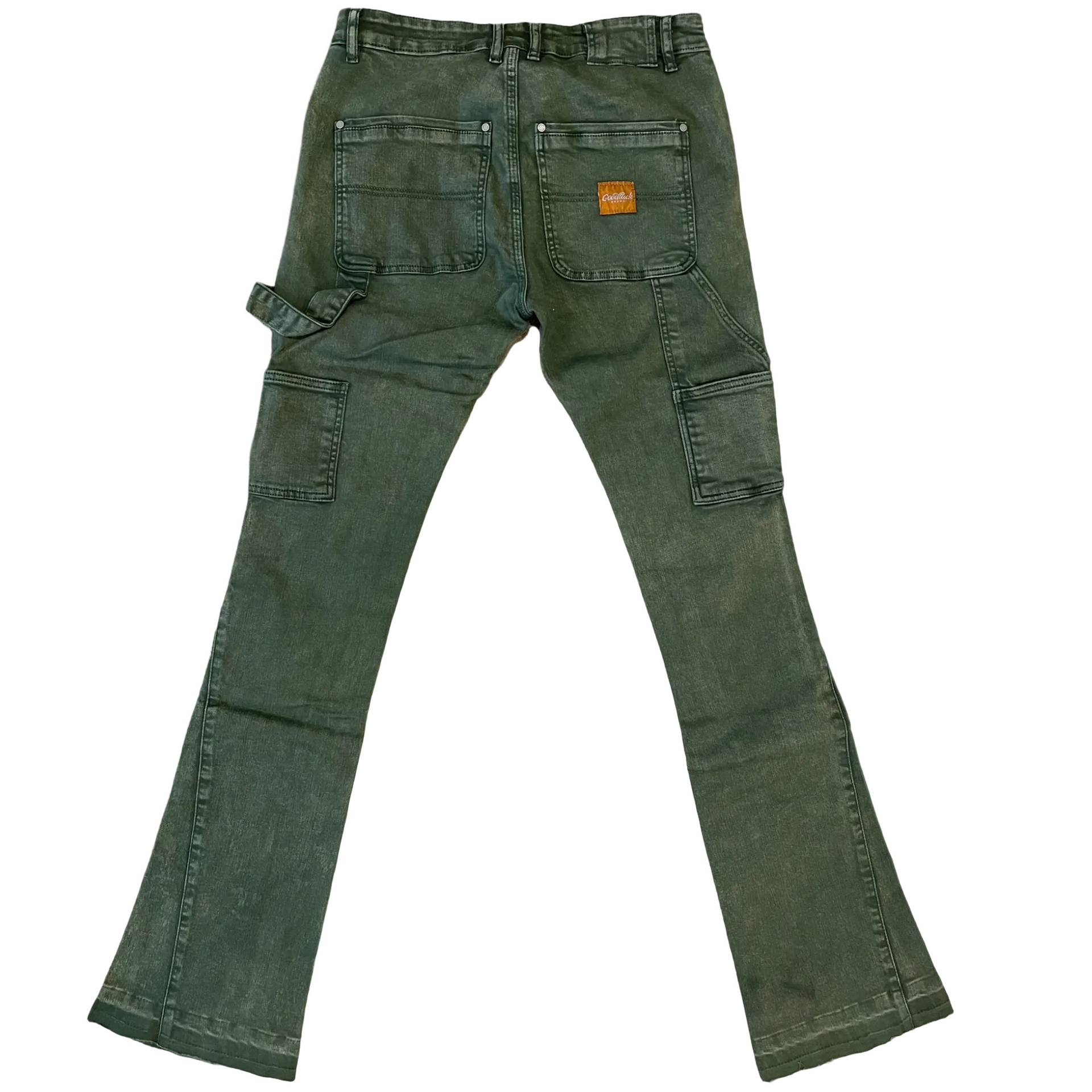 Olive Green Flare “Work Pants”