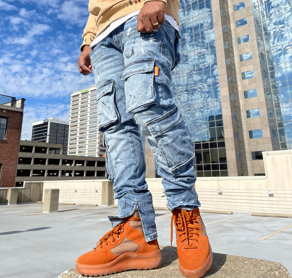 Cargo Denim Jeans