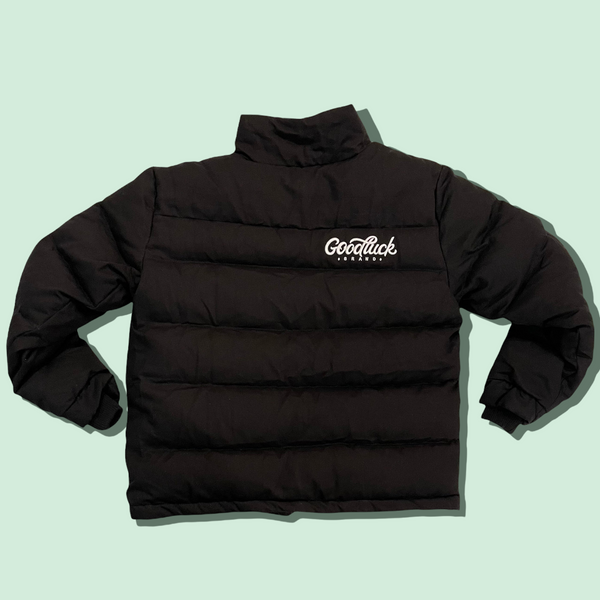 “Good Luck” Puffer Coat