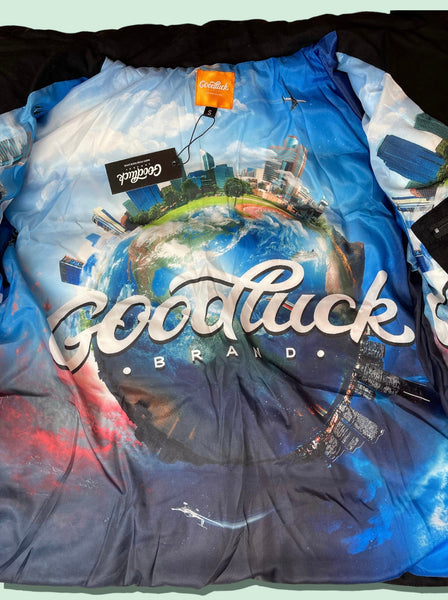 “Good Luck” Puffer Coat