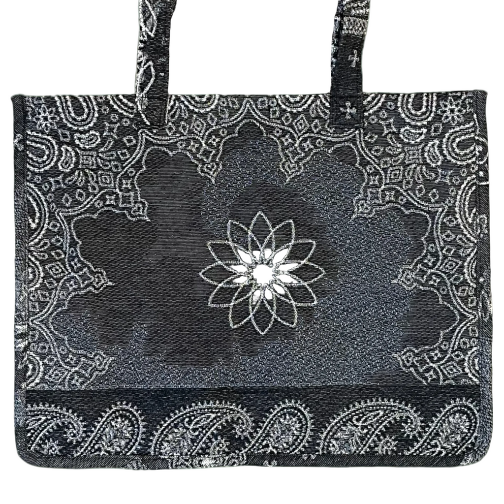 Paisley Print Tapestry Tote