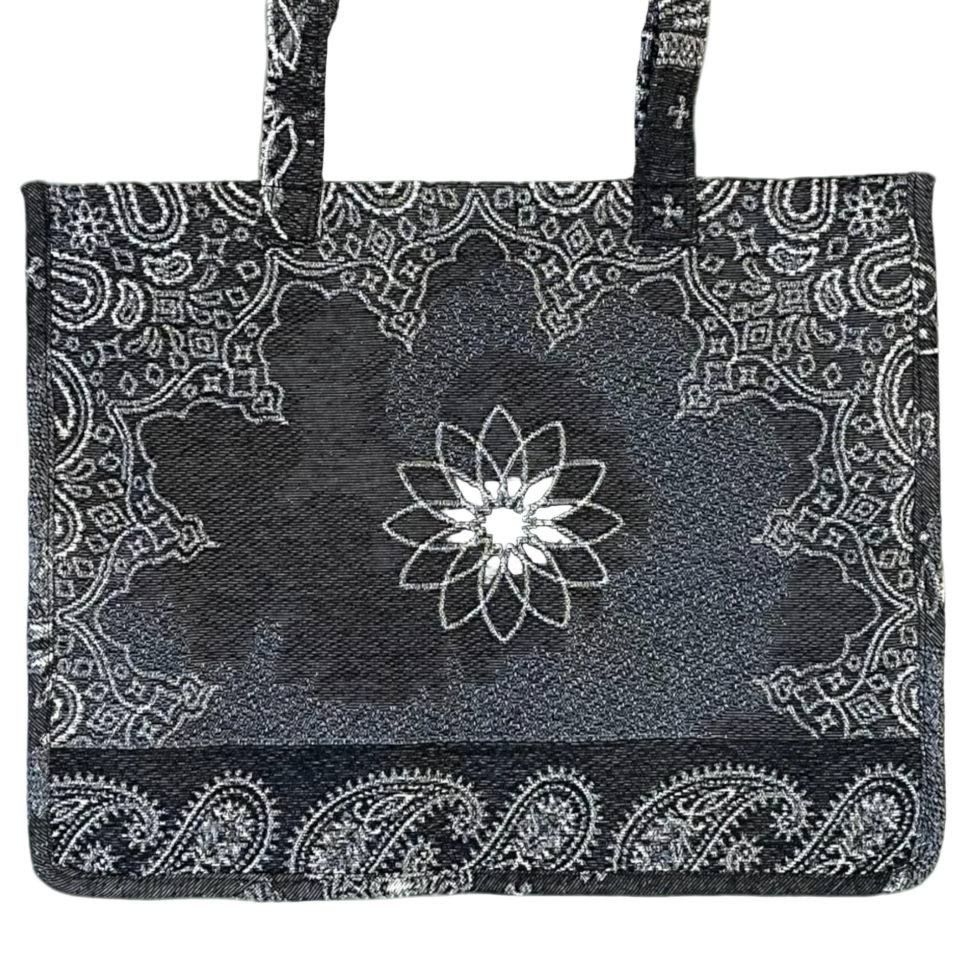 Paisley Print Tapestry Tote