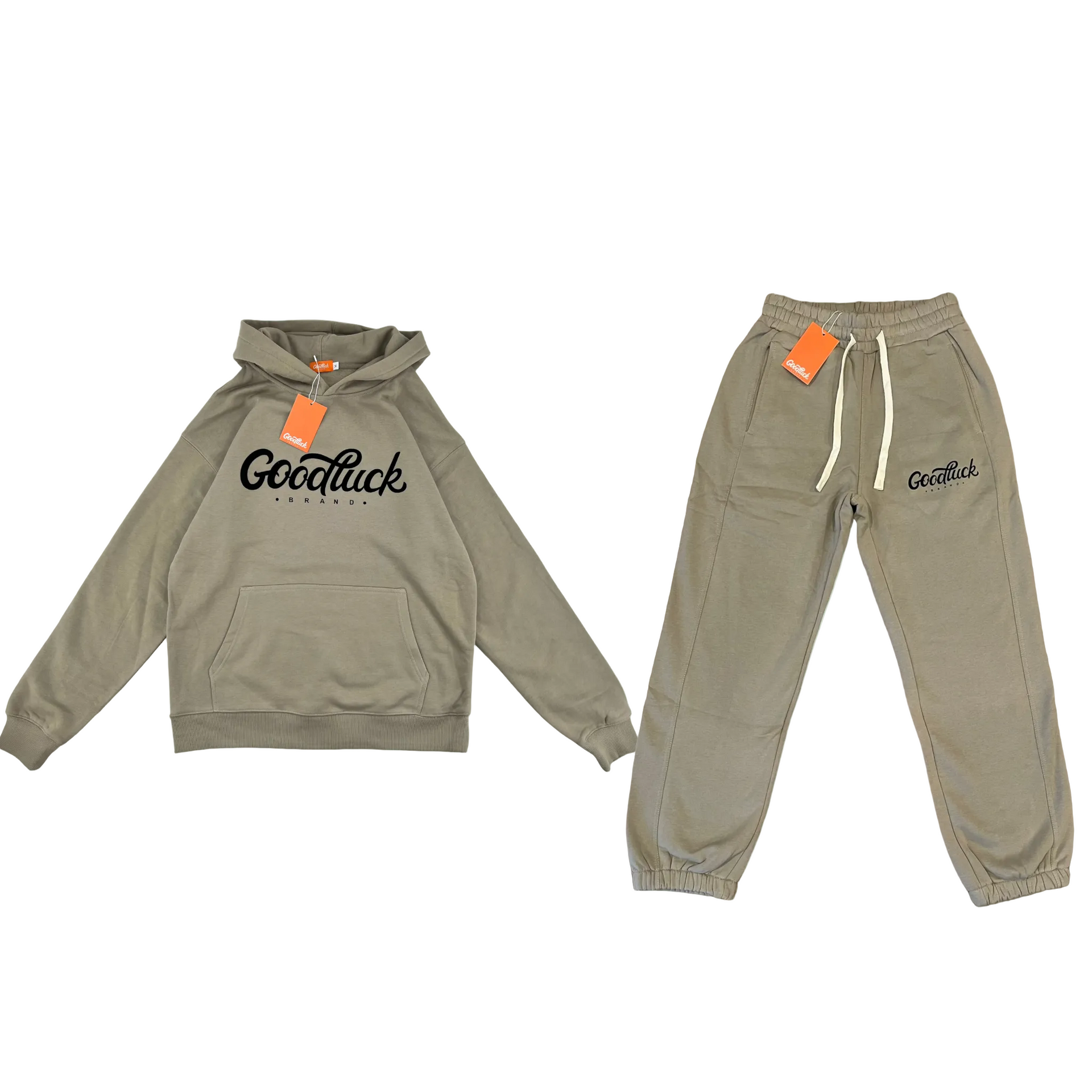 “Oatmeal” Flocked Sweatsuit