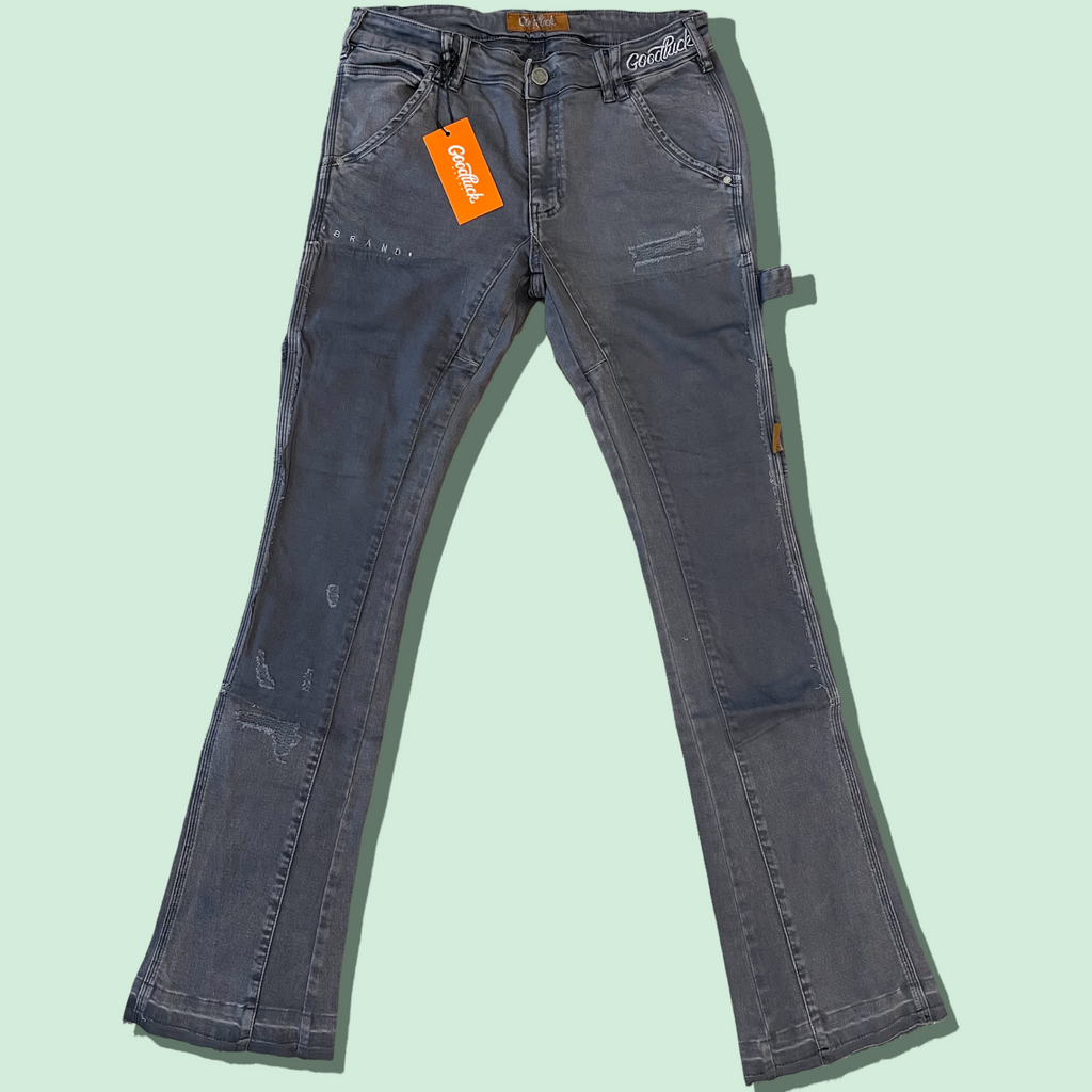 Steel Grey Flare “Work Pants” – The Good Luck Brand